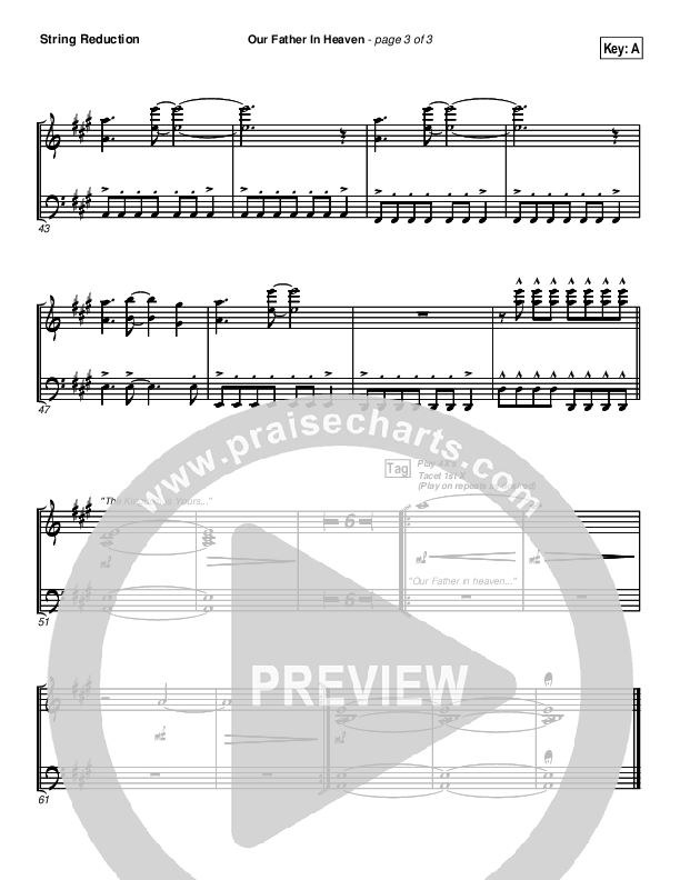 Our Father In Heaven Synth Strings (Brian Doerksen)