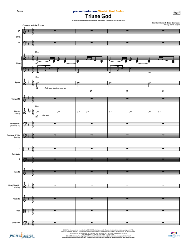 Triune God Conductor's Score (Brian Doerksen)