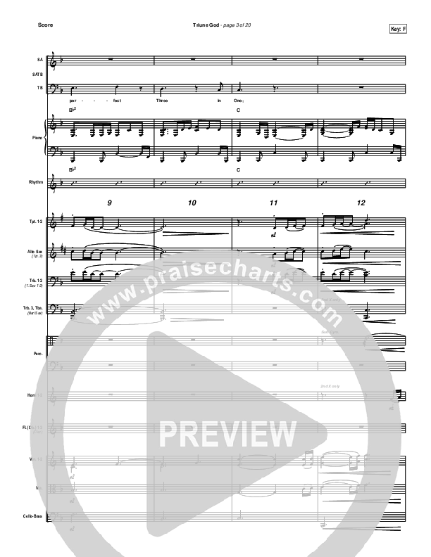 Triune God Conductor's Score (Brian Doerksen)