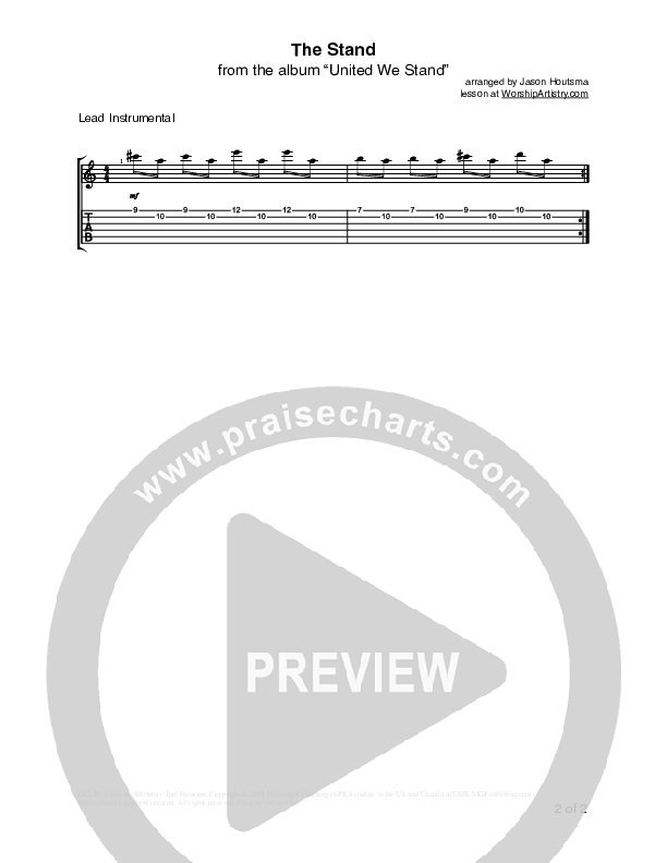 The Stand Guitar TAB/Riffs (Hillsong UNITED)
