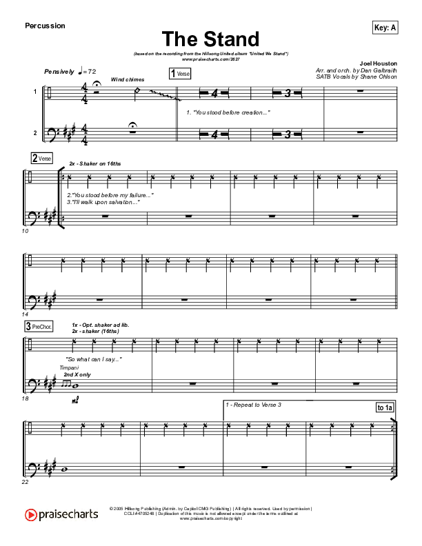 The Stand Percussion (Hillsong UNITED)
