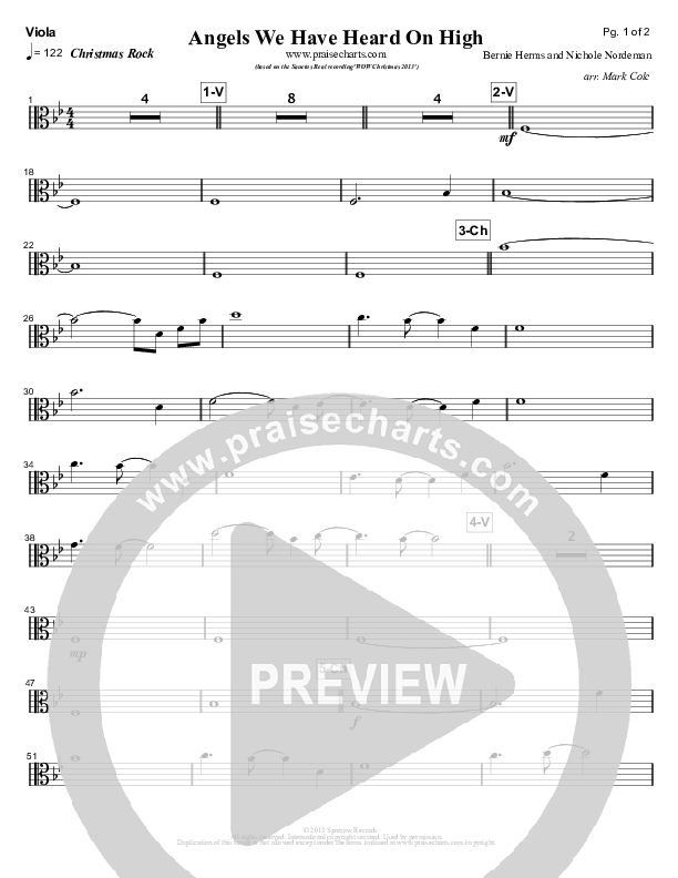 Angels We Have Heard On High Viola (Sanctus Real)