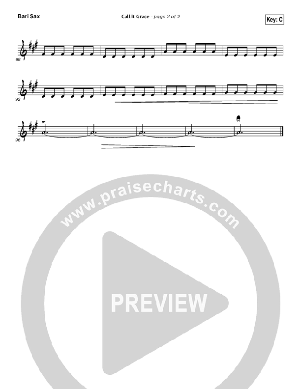 Call It Grace Bari Sax (Unspoken)