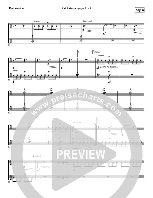 Call It Grace Percussion (Unspoken)