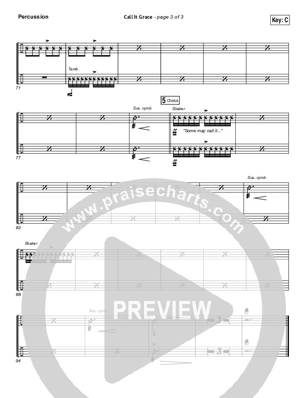 Call It Grace Percussion (Unspoken)