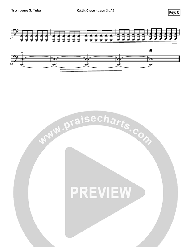 Call It Grace Trombone 3/Tuba (Unspoken)