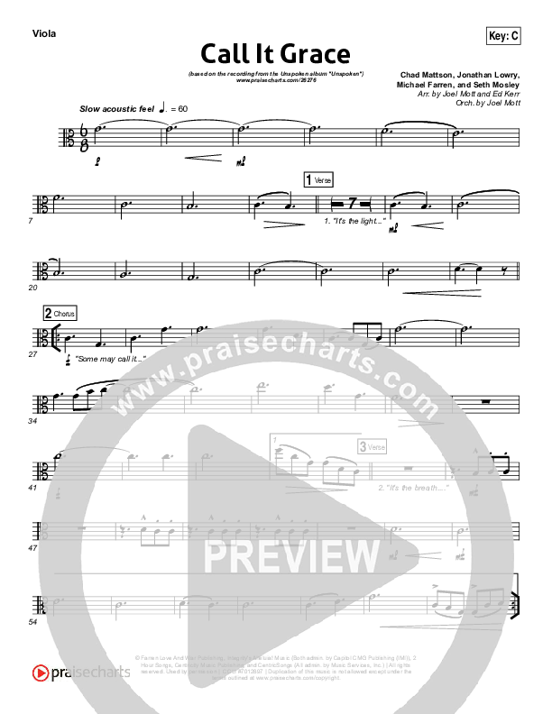 Call It Grace Viola (Unspoken)