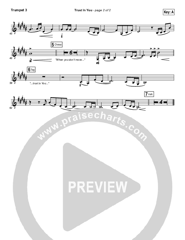Trust In You Trumpet 3 (Lauren Daigle)