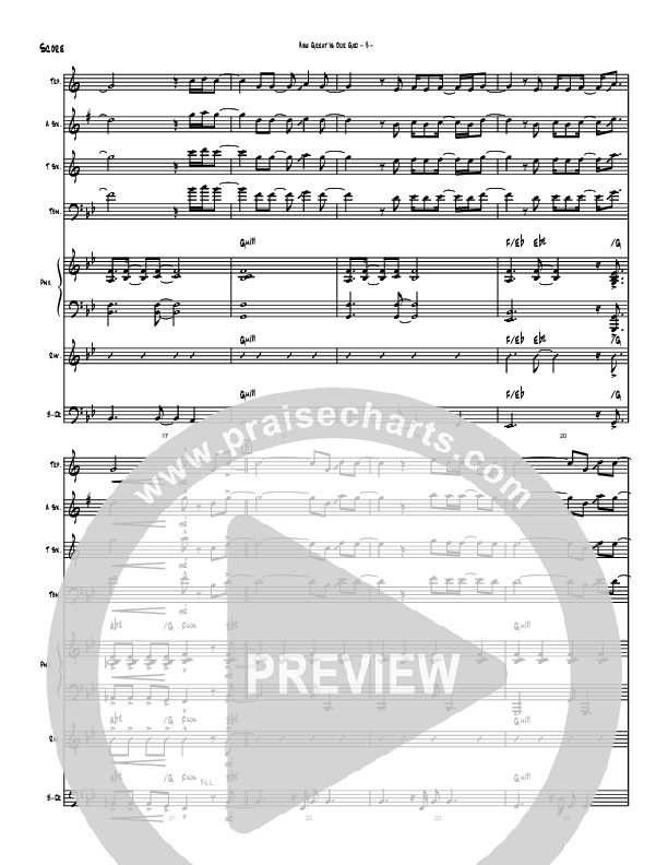 How Great Is Our God (Instrumental) Conductor's Score (Brad Henderson)