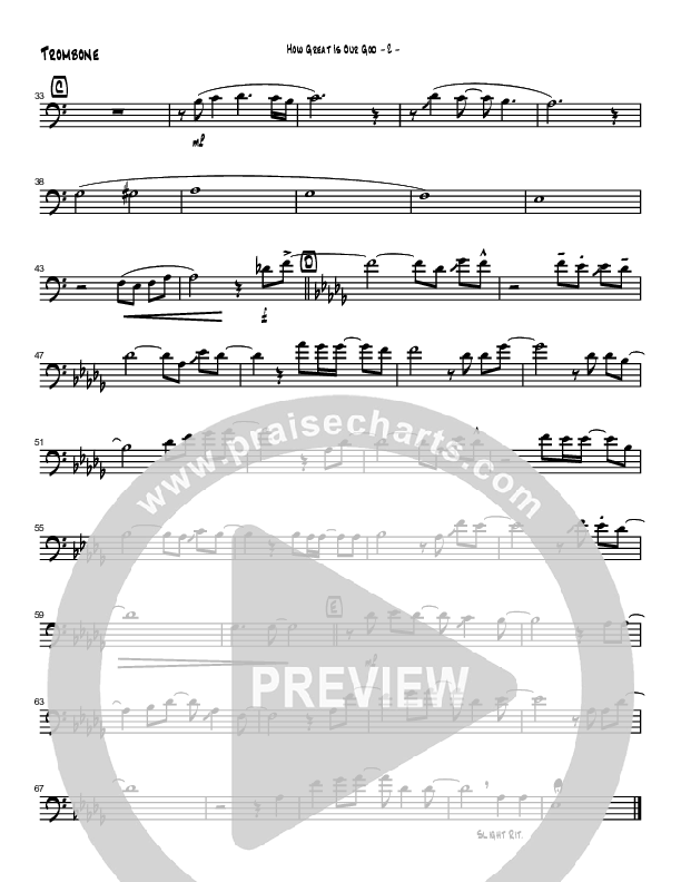 How Great Is Our God (Instrumental) Trombone (Brad Henderson)