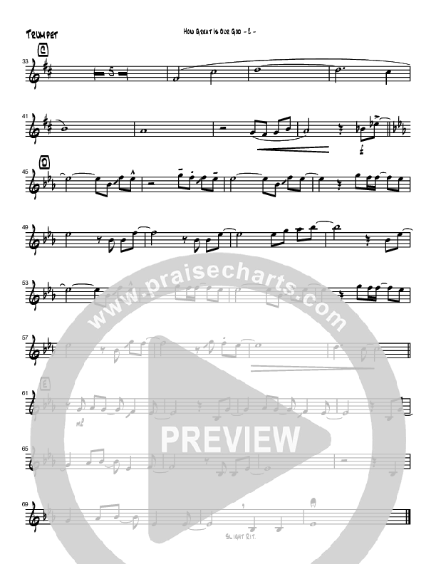 How Great Is Our God (Instrumental) Trumpet (Brad Henderson)