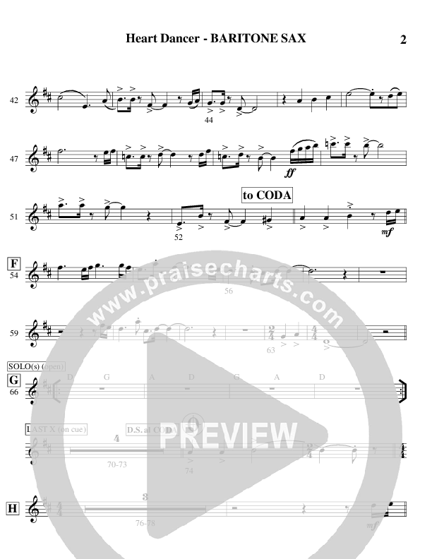 Heart Dancer (Instrumental) Bari Sax (Ric Flauding)