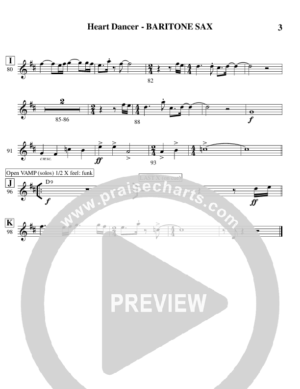 Heart Dancer (Instrumental) Bari Sax (Ric Flauding)