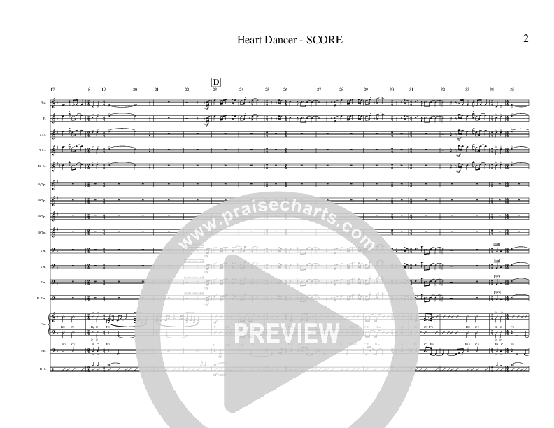 Heart Dancer (Instrumental) Conductor's Score (Ric Flauding)