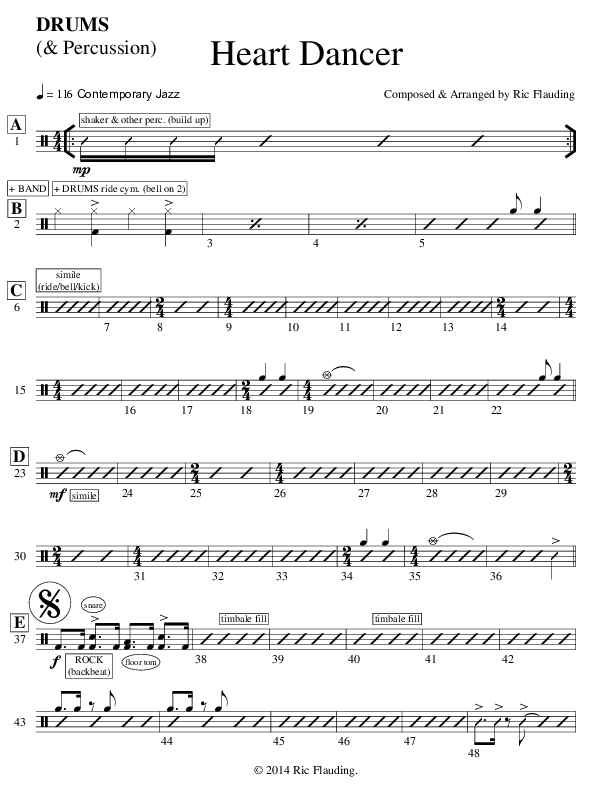 Heart Dancer (Instrumental) Percussion (Ric Flauding)