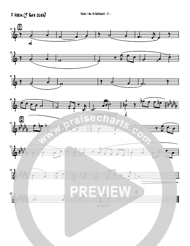 Here I Am To Worship (Instrumental) French Horn (Brad Henderson)