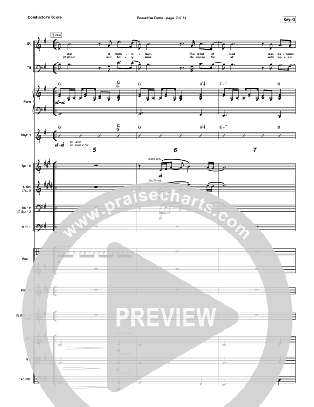 Peace Has Come Orchestration (Hillsong Worship)