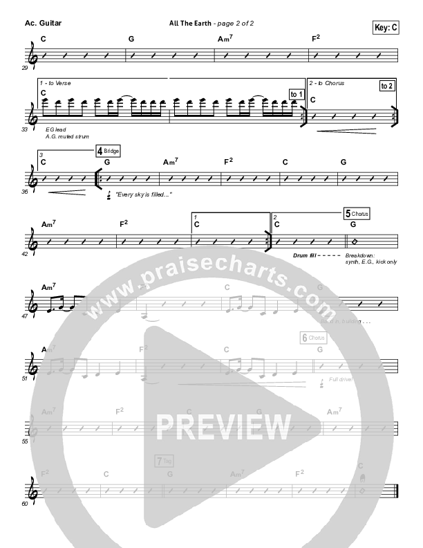 All The Earth Acoustic Guitar (Vertical Worship)