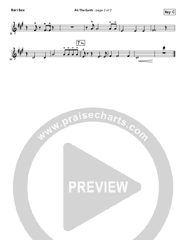 All The Earth Bari Sax (Vertical Worship)
