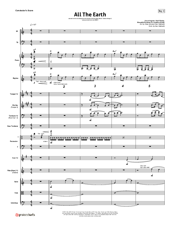 All The Earth Conductor's Score (Vertical Worship)
