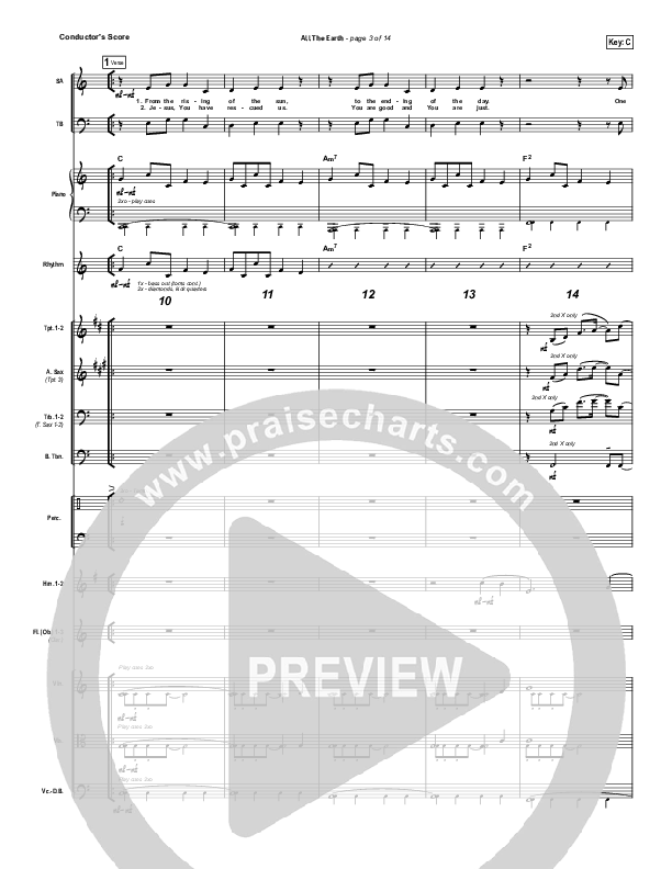 All The Earth Conductor's Score (Vertical Worship)