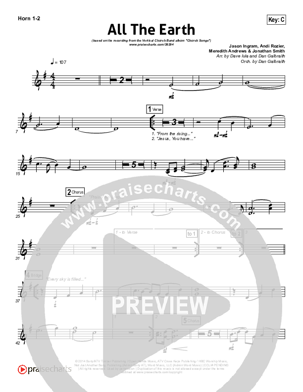 All The Earth Brass Pack (Vertical Worship)