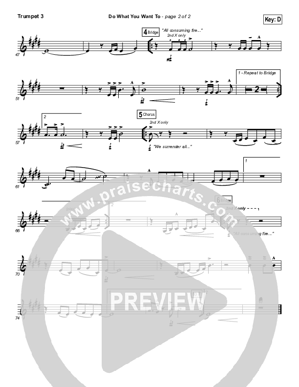 Do What You Want To Trumpet 3 (Vertical Worship)