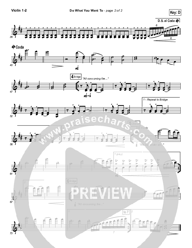 Do What You Want To Violin 1/2 (Vertical Worship)