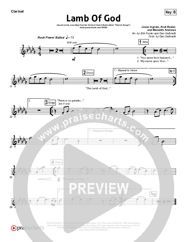 Lamb Of God Wind Pack (Vertical Worship)