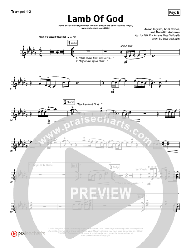 Lamb Of God Trumpet 1,2 (Vertical Worship)