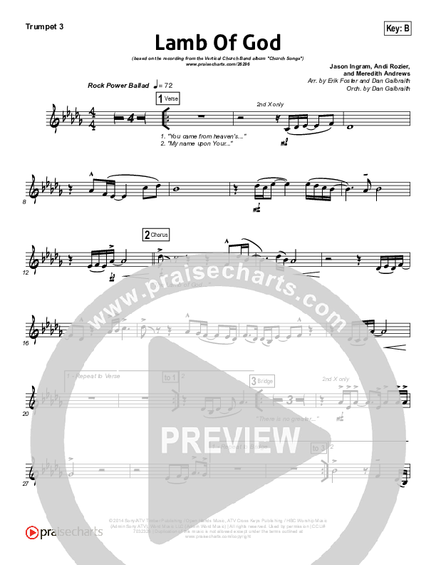 Lamb Of God Trumpet 3 (Vertical Worship)