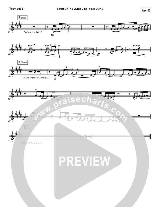 Spirit Of The Living God Trumpet 3 (Vertical Worship)