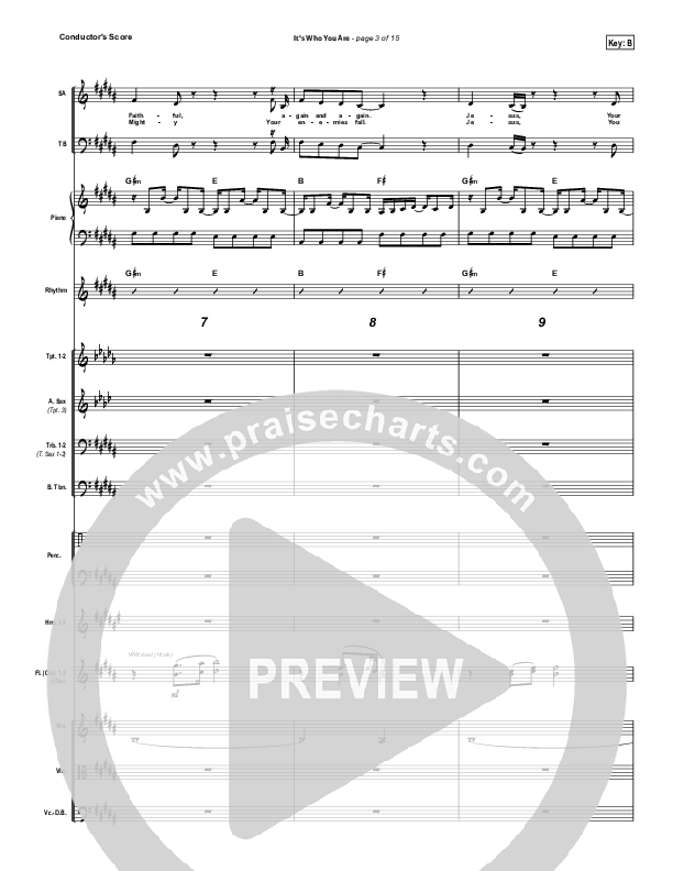 It's Who You Are Conductor's Score (Vertical Worship)