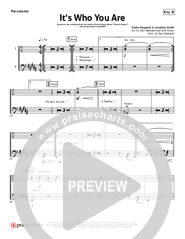 It's Who You Are Percussion (Vertical Worship)