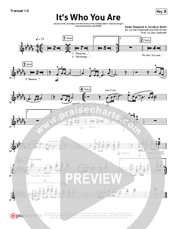 It's Who You Are Brass Pack (Vertical Worship)