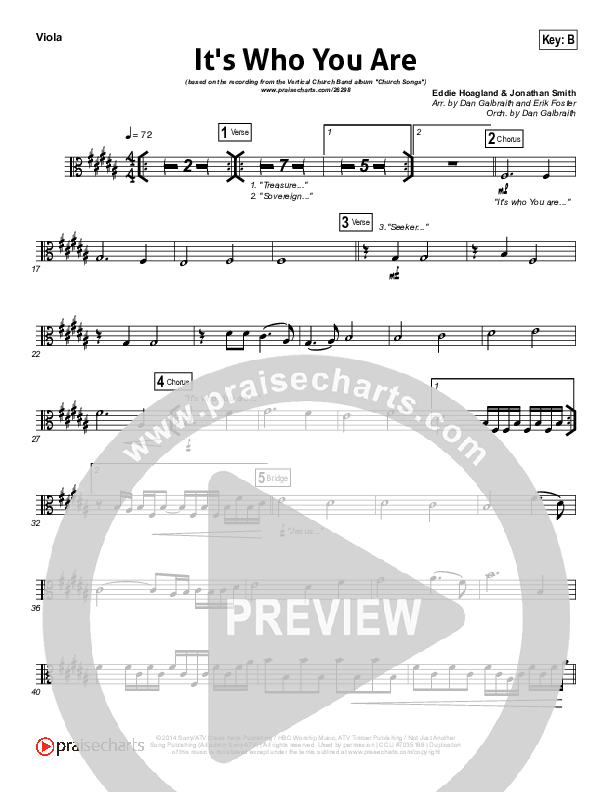 It's Who You Are Viola (Vertical Worship)