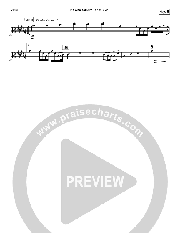 It's Who You Are Viola (Vertical Worship)
