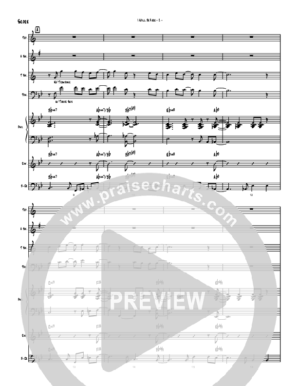 I Will Be Here (Instrumental) Conductor's Score (Brad Henderson)