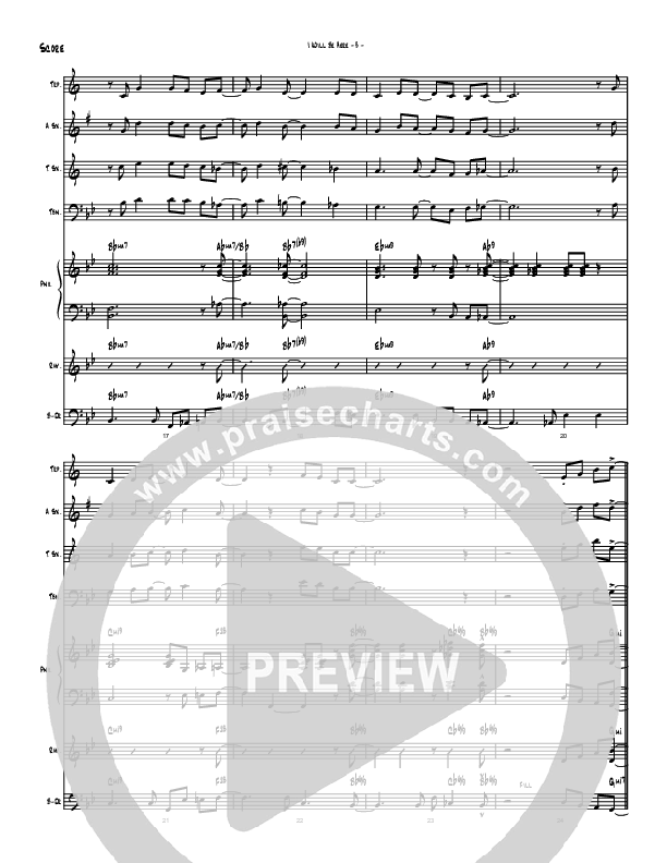 I Will Be Here (Instrumental) Conductor's Score (Brad Henderson)