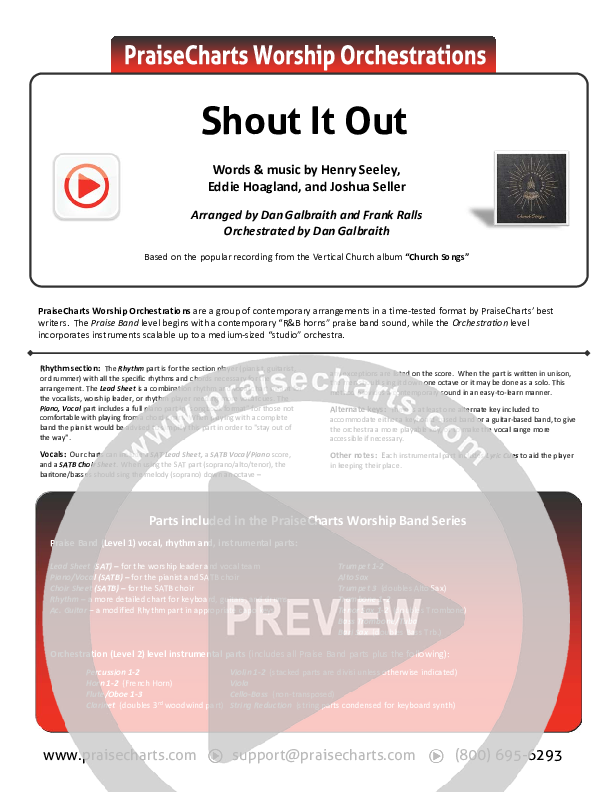 Shout It Out Cover Sheet (Vertical Worship)