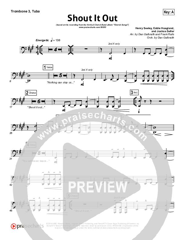 Shout It Out Trombone 3/Tuba (Vertical Worship)