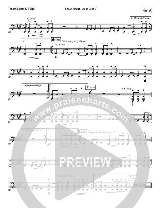 Shout It Out Trombone 3/Tuba (Vertical Worship)