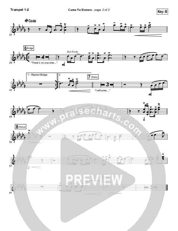 Come Ye Sinners Trumpet 1,2 (Vertical Worship)