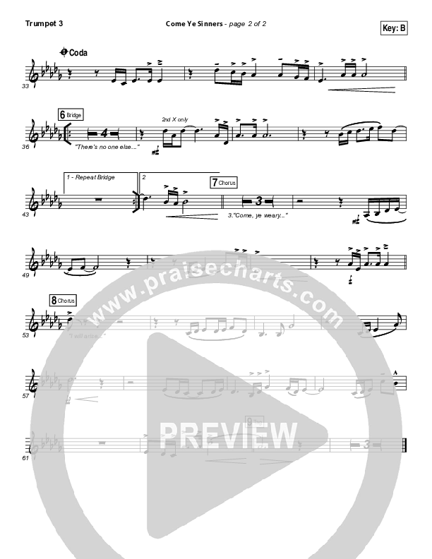 Come Ye Sinners Trumpet 3 (Vertical Worship)