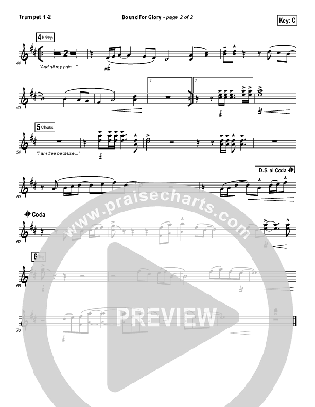 Bound For Glory Trumpet 1,2 (Vertical Worship)