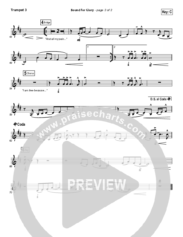 Bound For Glory Trumpet 3 (Vertical Worship)