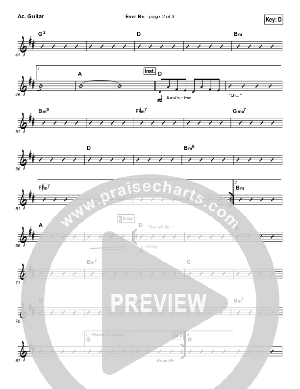 Ever Be Acoustic Guitar (Bethel Music)