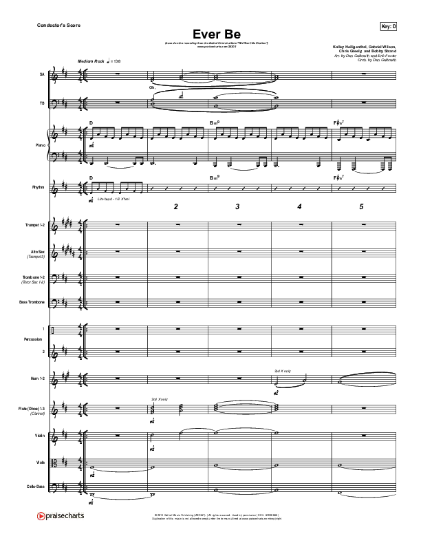 Ever Be Conductor's Score (Bethel Music)