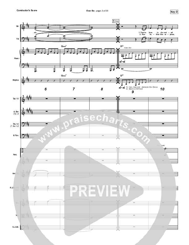 Ever Be Conductor's Score (Bethel Music)