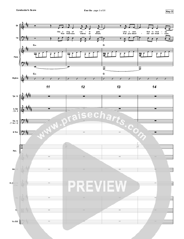 Ever Be Conductor's Score (Bethel Music)